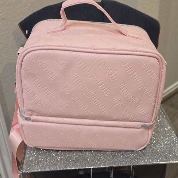 Juicy Couture Signature Logo/Crown Embossed Zip-Around Insulated Lunch Tote Bag - Picture 6 of 9